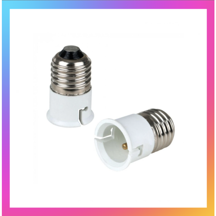 Edison Screw ES E27 to Bayonet BC B22 Light Bulb Adaptor Lamp Holder
