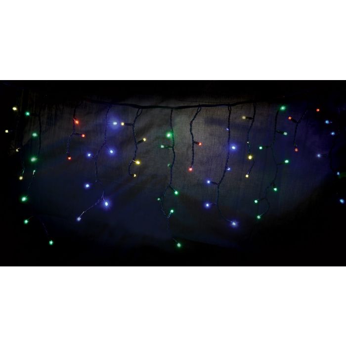 Icicle-Inspired Multi-Sequence Outdoor LED String Lights - Multi Coloured
