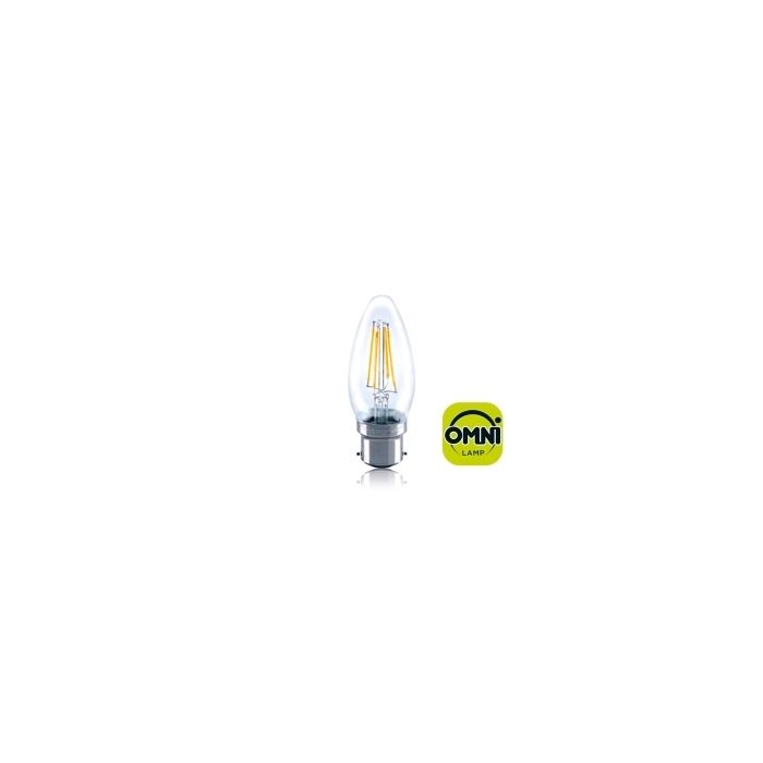 Integral Candle Full Glass Omni-Lamp 4W 820080 B22