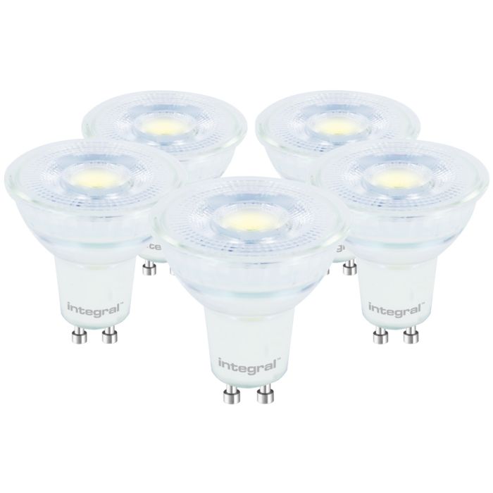 Integral GU10 Glass PAR16 4.7W 270159 6500K - 5PACK