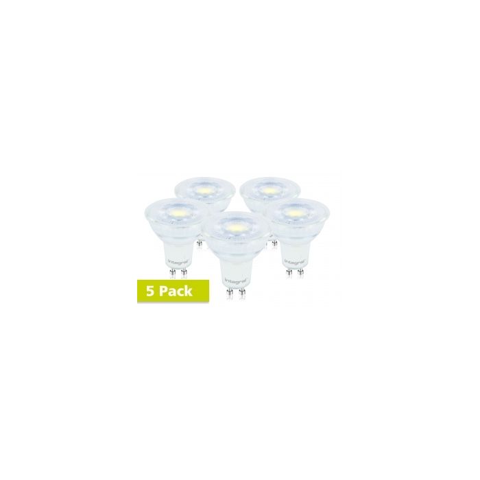 Integral GU10 Glass PAR16 5.6W 303433 6500K Dimmable- 5PACK