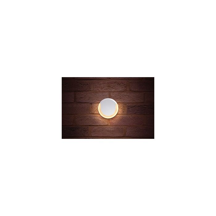 Integral LED Outdoor Lunox Mini Wall Light 8W 3000K 400lm IP54 - White