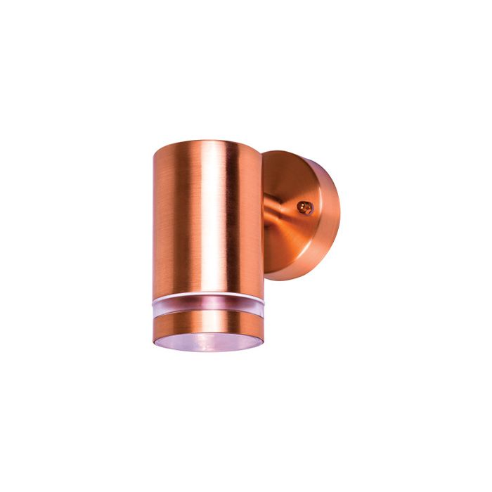 Integral Outdoor Stainless Steel Down Wall Light IP65 1 X GU10 Copper