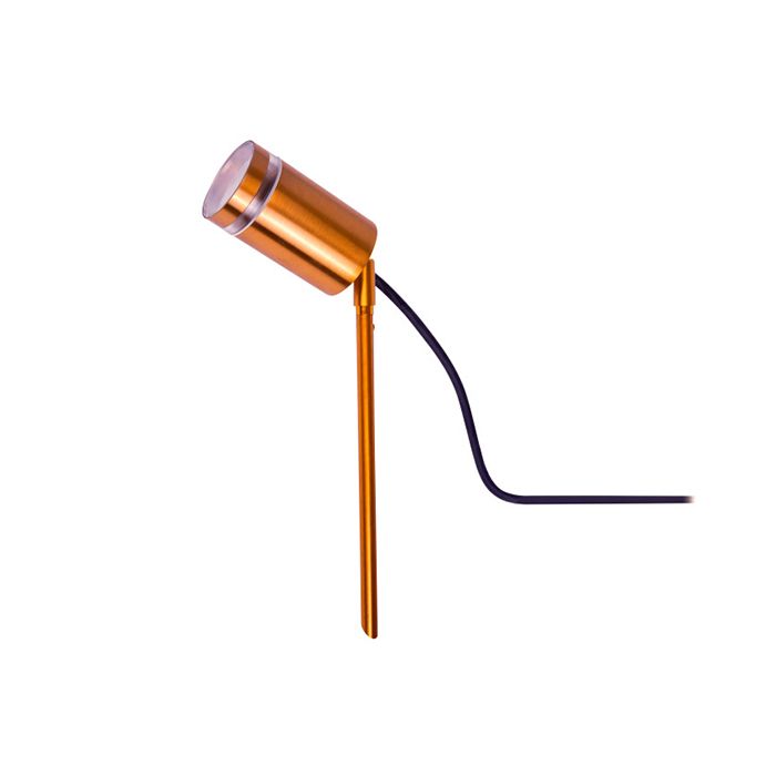 Integral Outdoor Stainless Steel Spike Spotlight IP65 1 X GU10 Copper