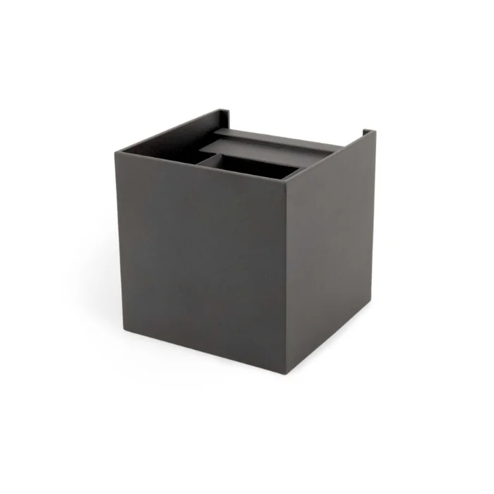 Integral Valencia Outdoor LED Wall Light Square Up & Down Adjustable Beam 12W 700lm 3000K IP65 Dark Grey