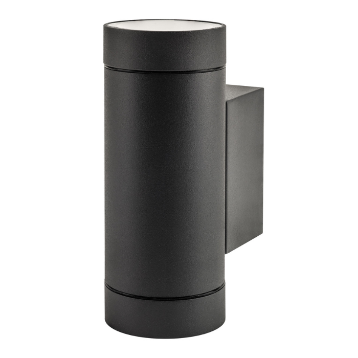 Integral Versari Outdoor Wall Light Twin GU10 Up & Down IP54 Dark Grey