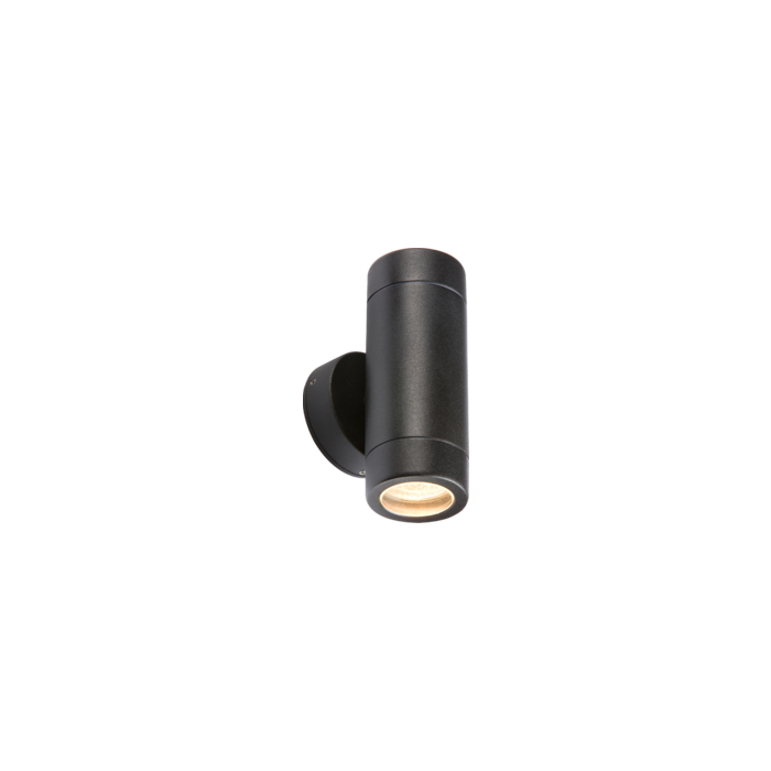 Knightsbridge IP65 Black Up and Down Wall Light GU10 35W