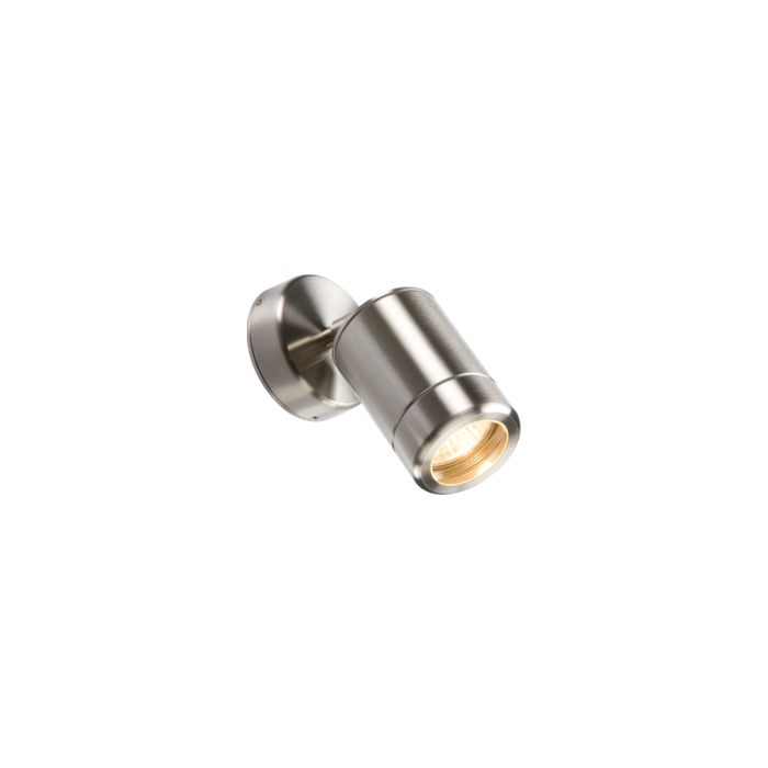 Knightsbridge IP65 Stainless Steel Adjustable Single Gu10 35w Fitting