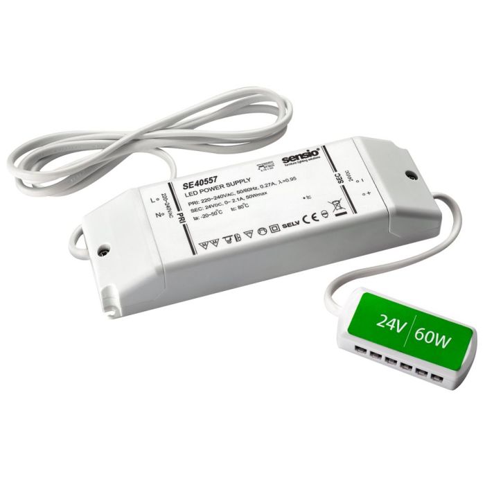 LED 24V 60W Driver with 12 port LED block