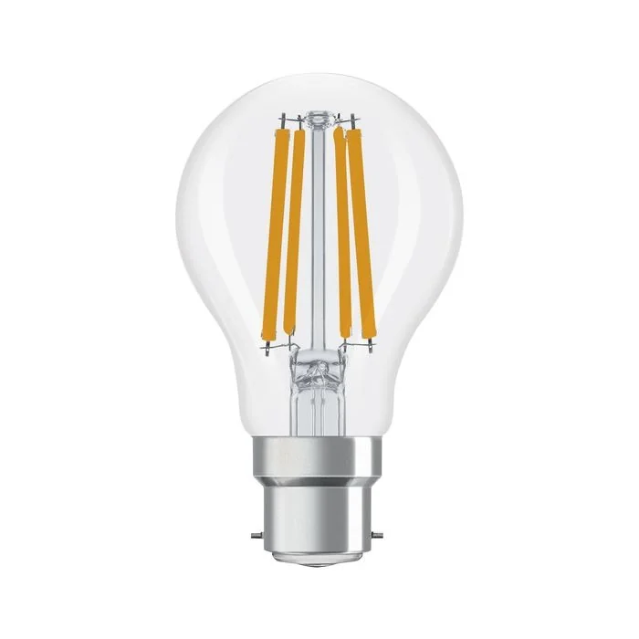 LEDVANCE Classic A B22d LED Lamp 4.9W Extra Warm White Dimmable 60W Replacement A60 GLS bulb - Rear View 1