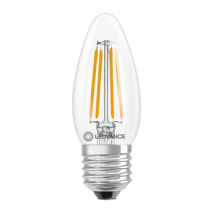 LEDVANCE Classic B E27 LED Filament Candle Lamp 3.4W Extra Warm White Dimmable - 40W Replacement