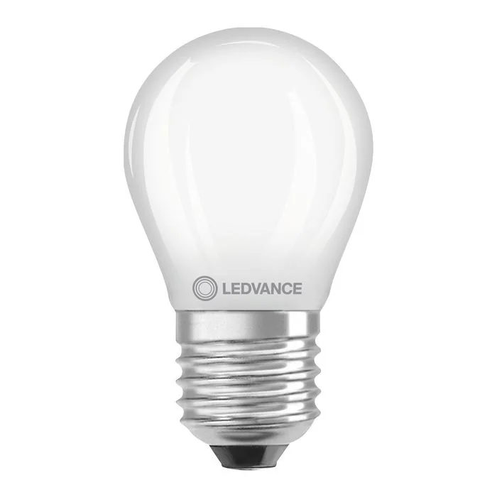 LEDVANCE Classic P E27 LED Filament Golf Ball Lamp 1.8W Extra Warm White Dimmable - 25W Replacement