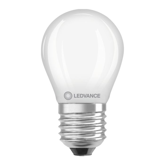 LEDVANCE Classic P E27 LED Filament Golf Ball Lamp 3.4W Extra Warm White Dimmable - 40W Replacement