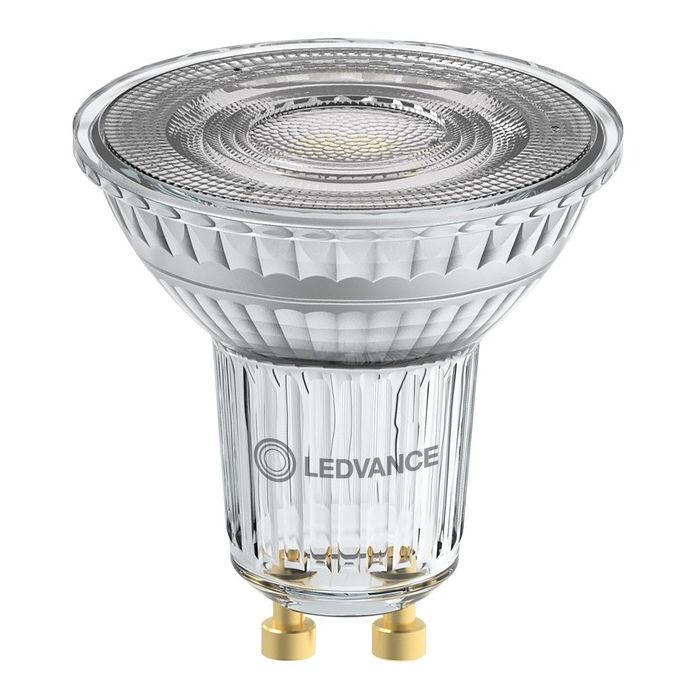 LEDVANCE PAR16 GU10 LED Spot 2.4W Warm White Dimmable 36 Degree 35W Replacement - Logo View Vertical