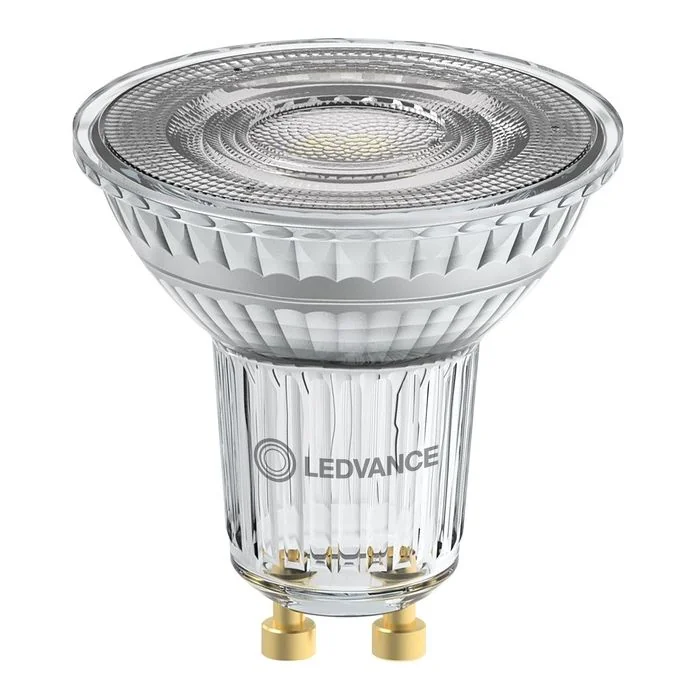 LEDVANCE PAR16 GU10 LED Spot 2.4W Warm White Dimmable 36 Degree 35W Replacement - Logo View Vertical