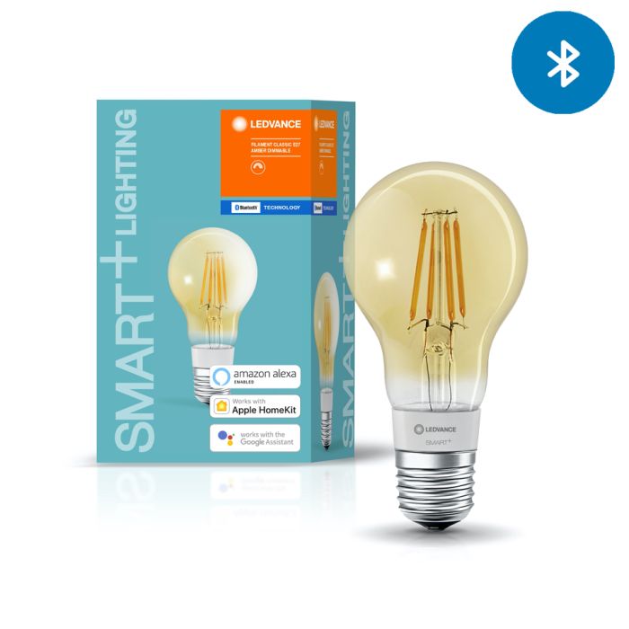 Ledvance Smart Bluetooth 5.5W Filament Amber Gold Dim A60 GLS Bulb