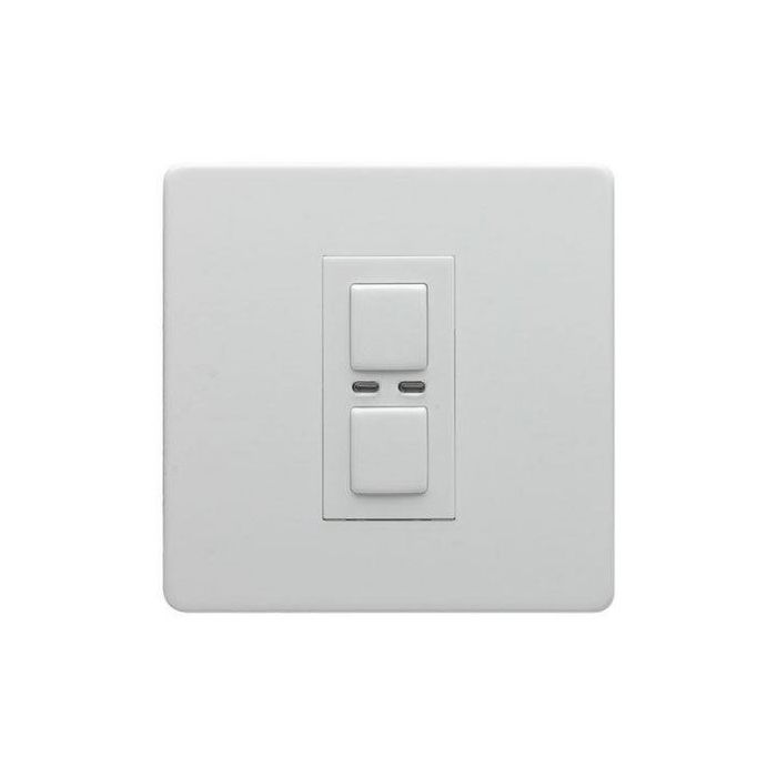 Lightwave 1 Gang Dimmer White