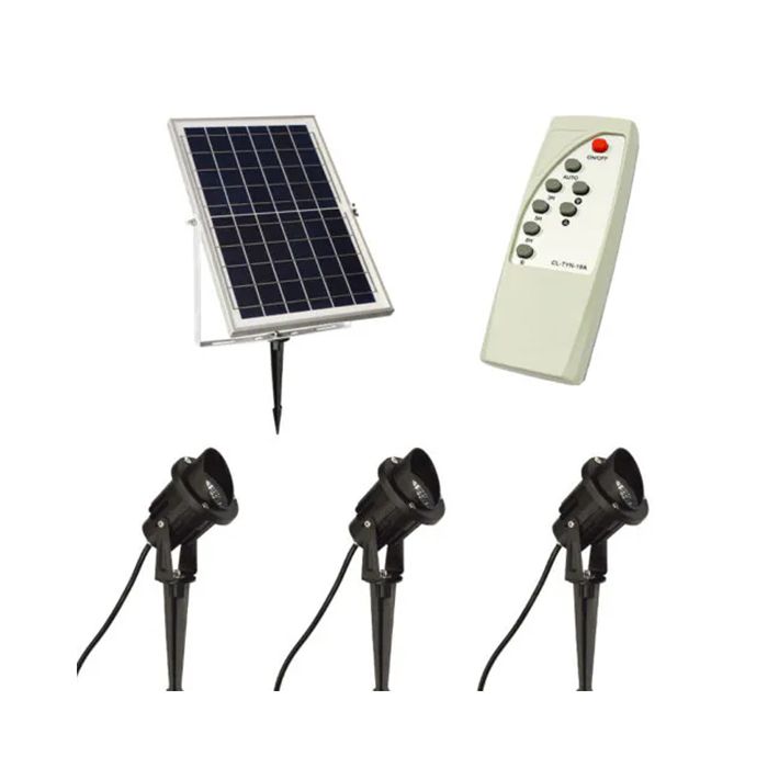 Lumena Solspike 7W LED Solar Spike Lights (3000K) - 3 Pack 