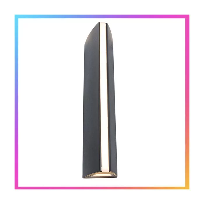 LUTEC Leo LED Grey Outdoor Wall Light