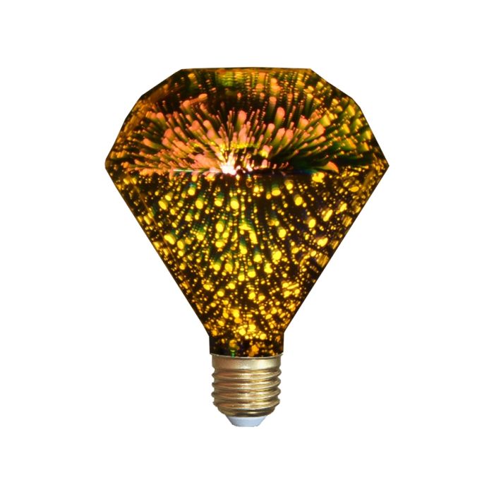 Lux General 4W E27 3D Holographic Fireworks Diamond LED Bulb