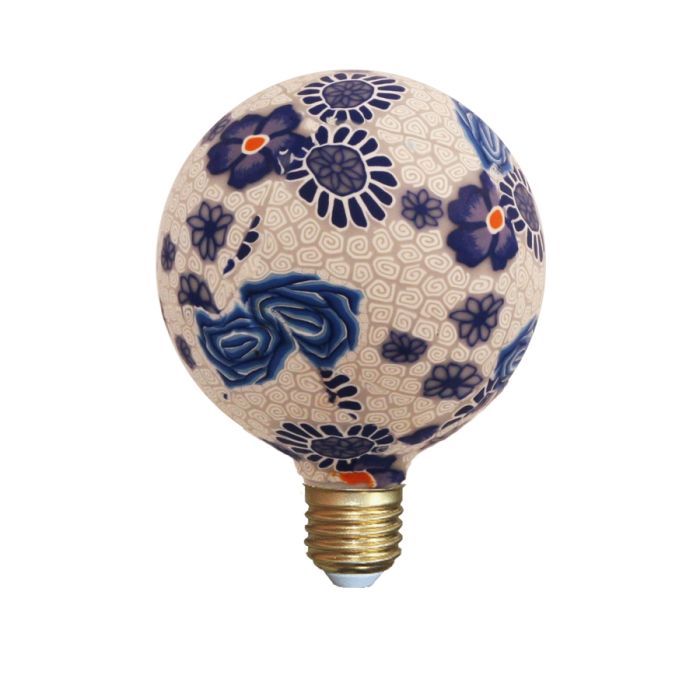 Lux General 4W E27 Blue Flowers Decrotive LED Bulb