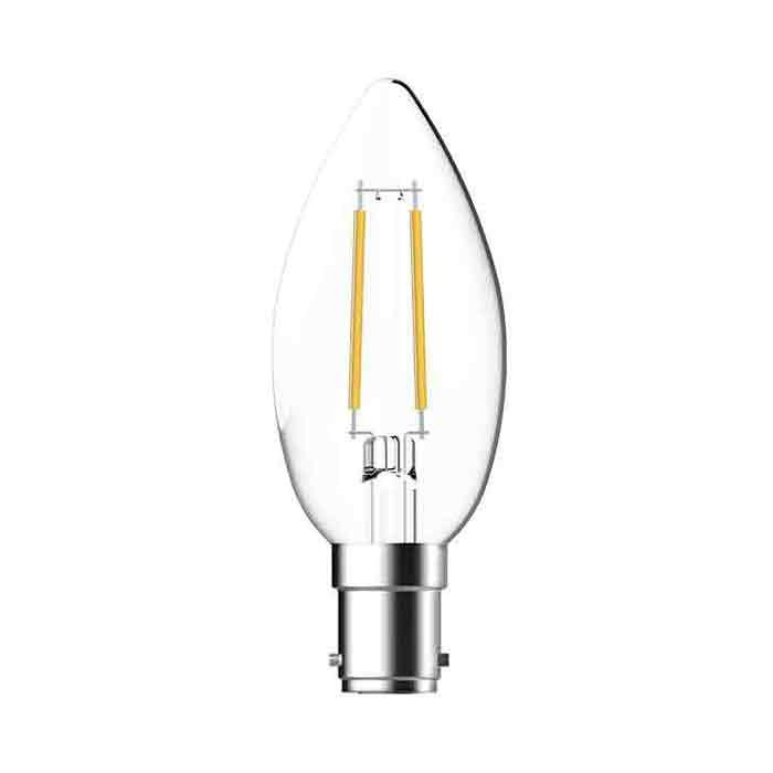 Megaman LED B15 Clear Dimmable Filament Candle Warm White 4.2W