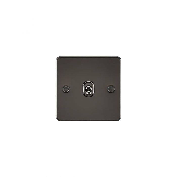 MLA Flat Plate 10AX 1G Intermediate Toggle Switch - Gunmetal