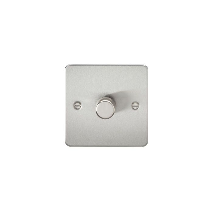 MLA Flat Plate 1G 2 way 10-200W (5-150W LED) trailing edge dimmer - Brushed Chrome