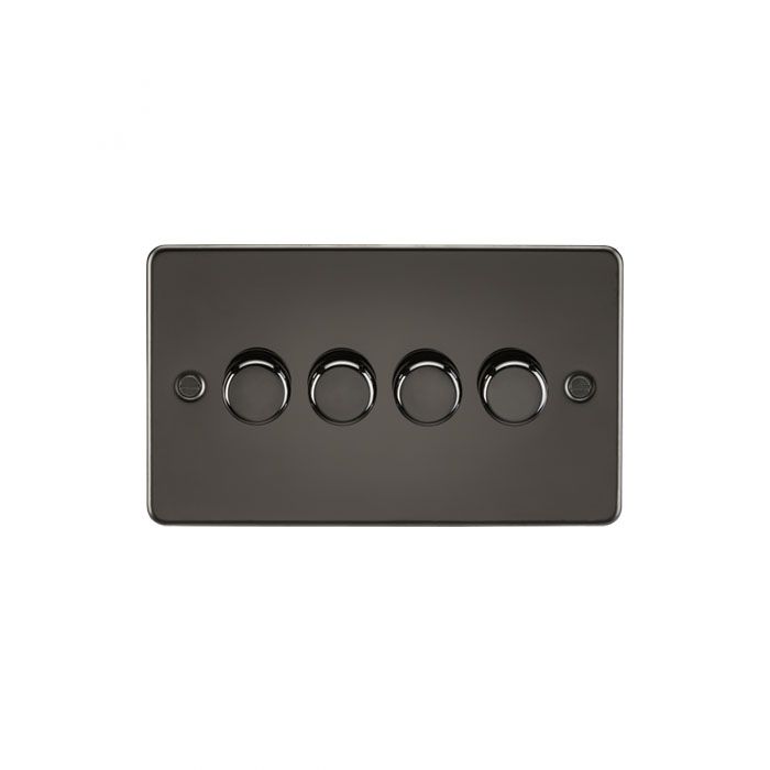 MLA Flat Plate 4G 2 Way Dimmer 60-400W - Gunmetal