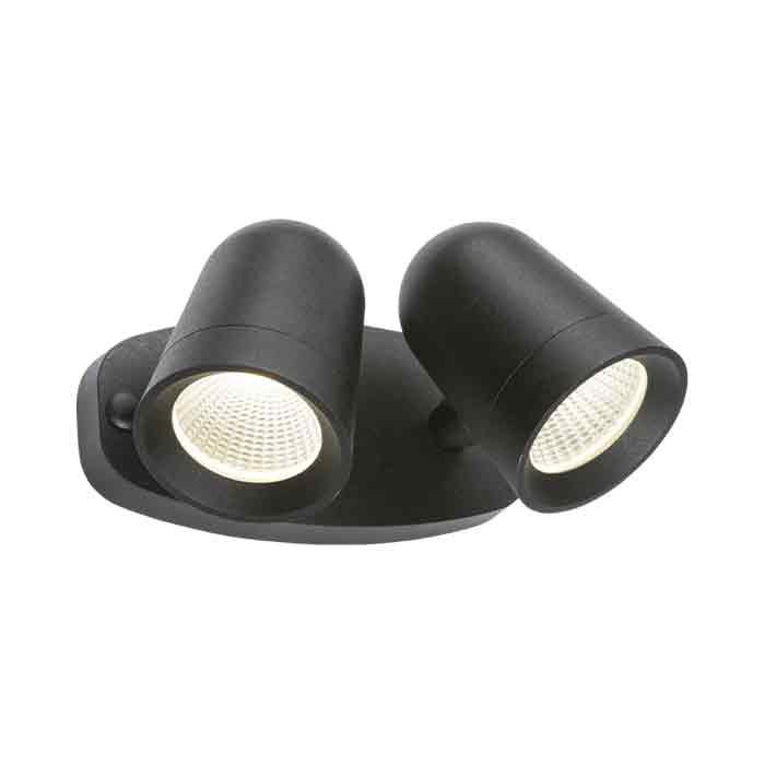 MLA IP65 18W LED Black Twin Spot
