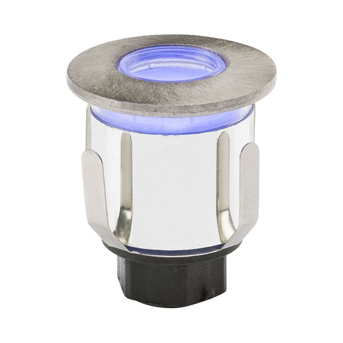 MLA Knightsbridge 230V IP65 0.6W LED Blue Mini Ground Light comes with Three Interchangeable Heads