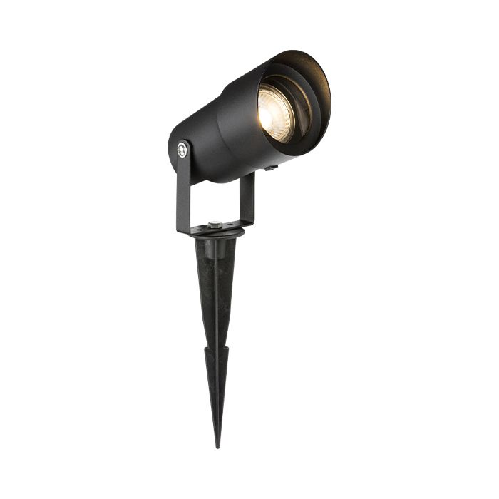 MLA Knightsbridge 230V IP65 GU10 Spike Light - Black