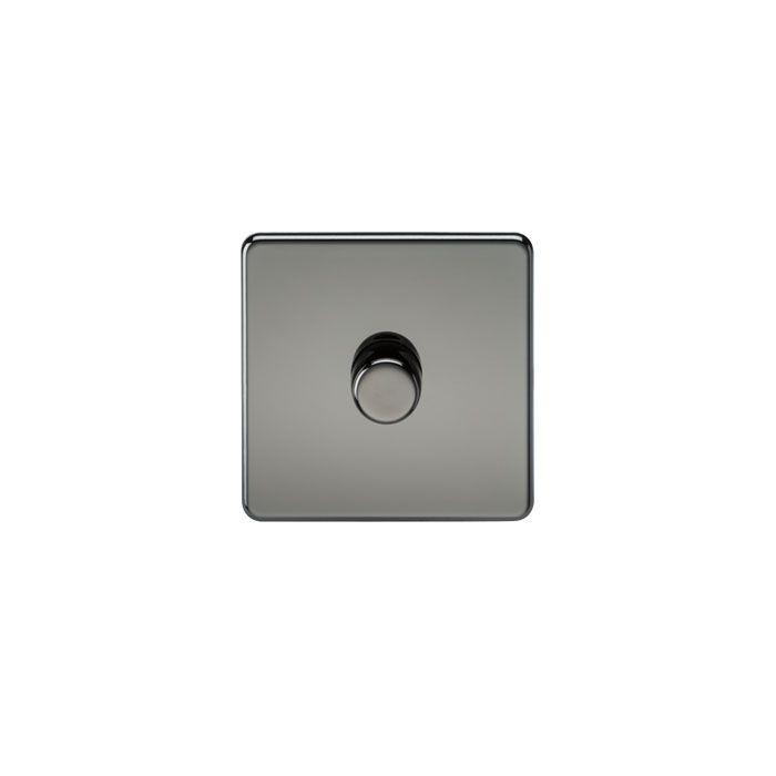 MLA Screwless 1G 2-way 10-200W (5-150W LED) trailing edge dimmer - Black Nickel