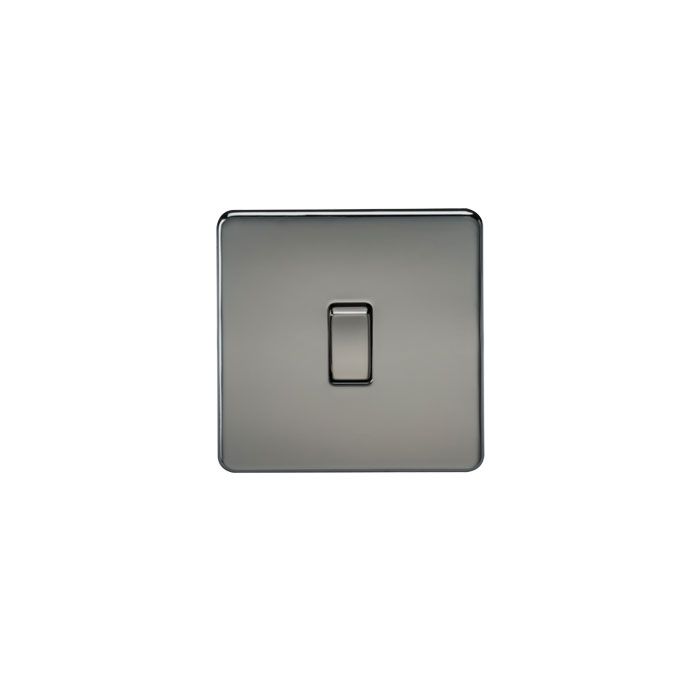 MLA Screwless 20A 1G DP Switch - Black Nickel