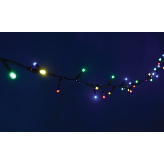 Multi-Sequence LED Outdoor String Lights with 24-Hour Auto-Timer - Multi Colours