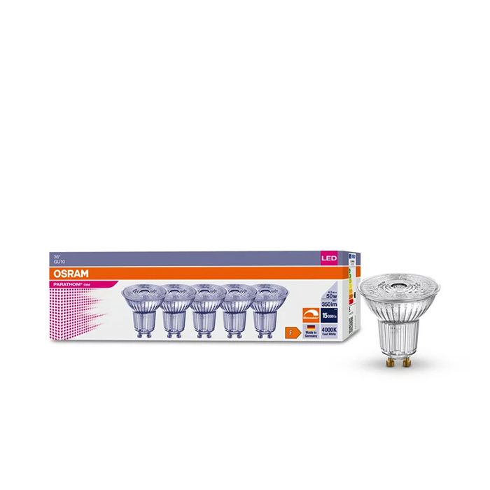 Ledvance LED GU10 4.5W 95 CRI 4000K (5 Pack)