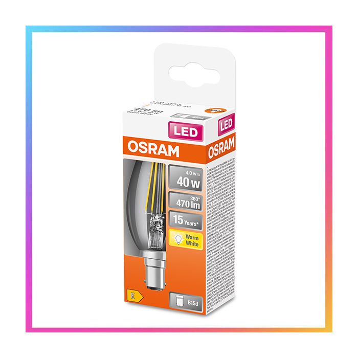 Osram 4W SBC LED Filament Candle