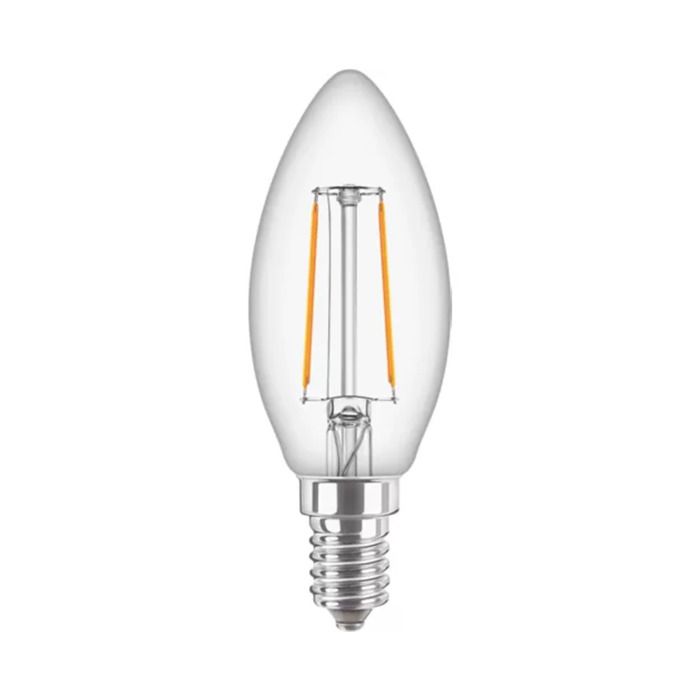 Philips CorePro E14 B35 Candle LED Bulb 2W Clear Warm White - 25W Replacement