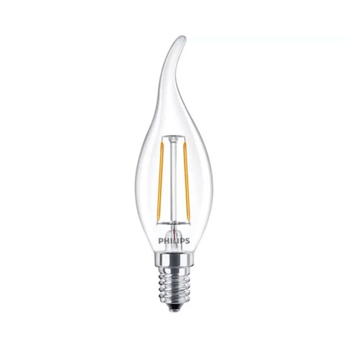 Philips CorePro E14 BA35 Candle LED Bulb 2W Clear Warm White - 25W Replacement