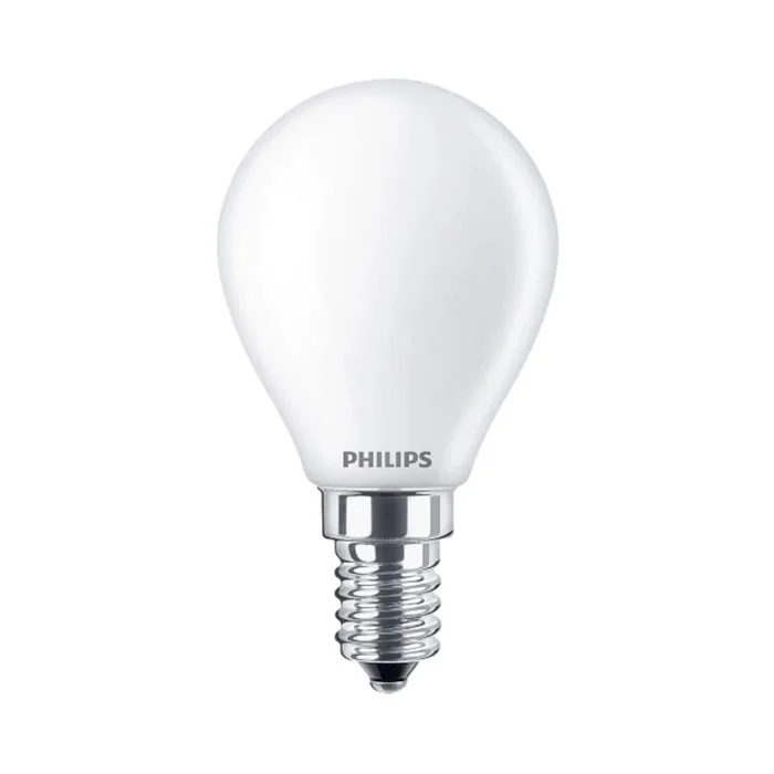 Philips CorePro E14 P45 Golf Ball LED Bulb 4.3W Frosted Warm White - 40W Replacement