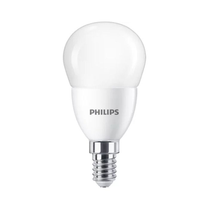 Philips CorePro E14 P48 Golf Ball LED Bulb 7W Frosted Warm White - 60W Replacement