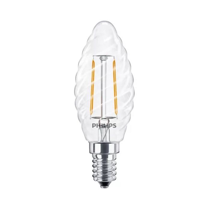 Philips CorePro E14 ST35 Candle LED Bulb 2W Clear Warm White - 25W Replacement