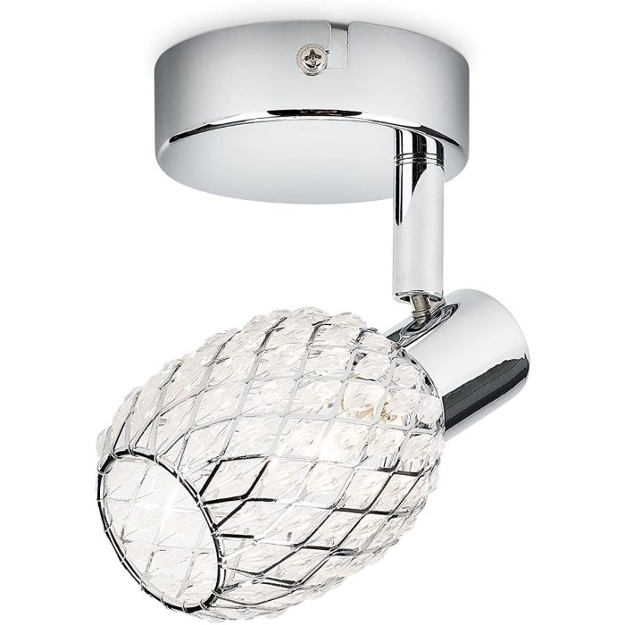 Philips Deltoid Plate/Spiral Chrome 1x28W 230V