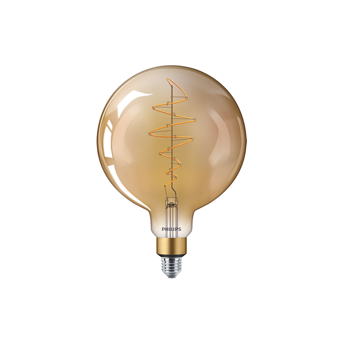 Philips Dimmable LED 6.5W Giant E27 G200 Gold