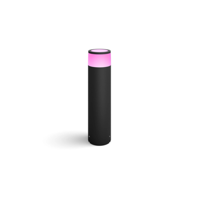 Philips Hue Calla Large Pedestal | Smart RGBW | Black 8W – Garden Bollard Light