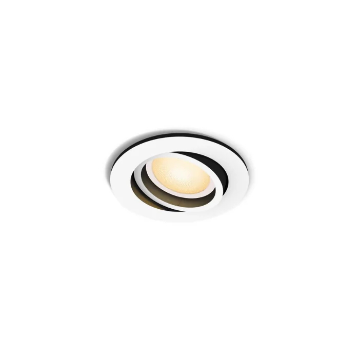 Philips Hue Milliskin Adjustable Downlight | Warm to Cool Bluetooth |Smart 400lm 40D