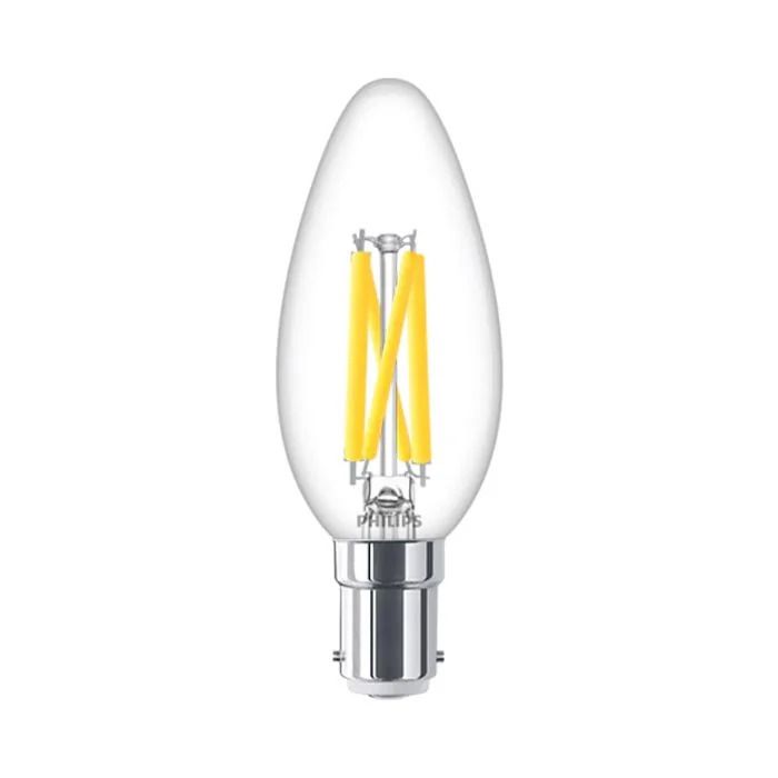 Philips Master DimTone B15 B35 Candle LED Bulb 3.4W Clear Warm Glow - 40W Replacement