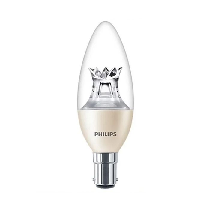 Philips Master DimTone B15 B38 Candle LED Bulb 5.5W Clear Warm Glow - 40W Replacement
