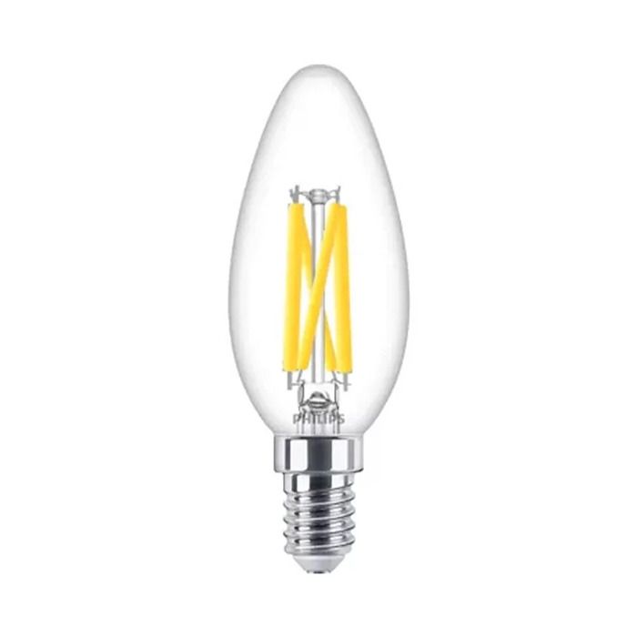 Philips Master DimTone E14 B35 Candle LED Bulb 3.4W Clear Warm Glow - 40W Replacement