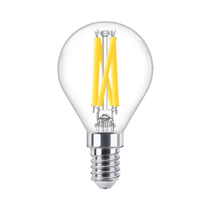 Philips Master DimTone E14 P45 Golf Ball LED Bulb 5.9W Clear Warm Glow - 60W Replacement